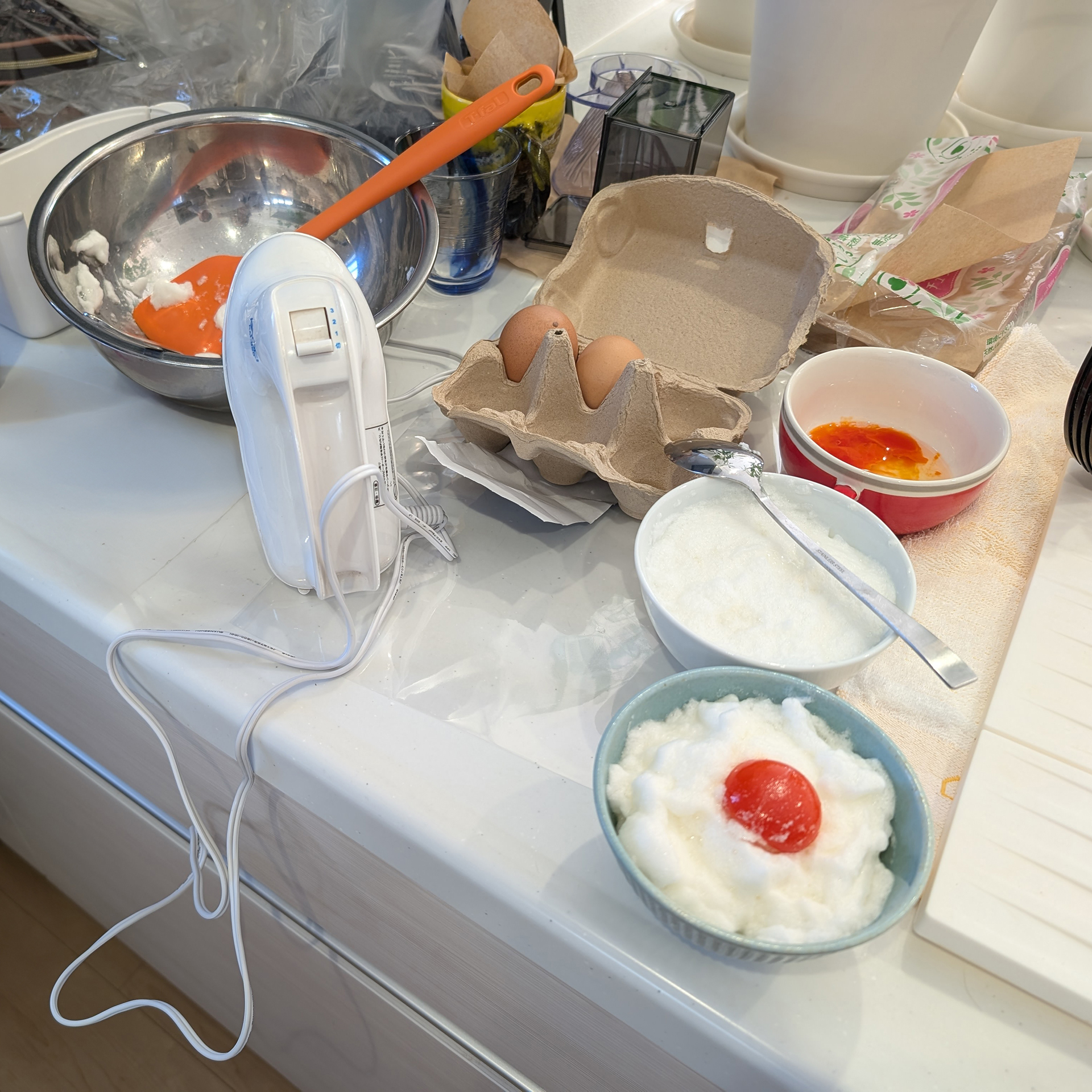 たまごかけごはん作り