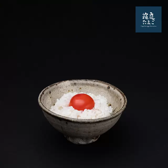 井上茂さん食器で箱庭茜たまごかけごはん